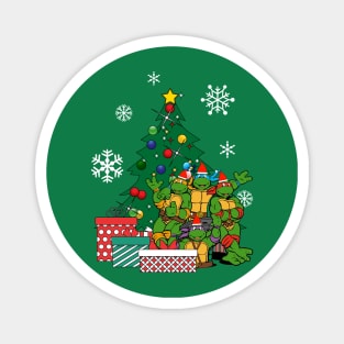 Teenage Mutant Ninja Turtles Around The Christmas Tree Magnet